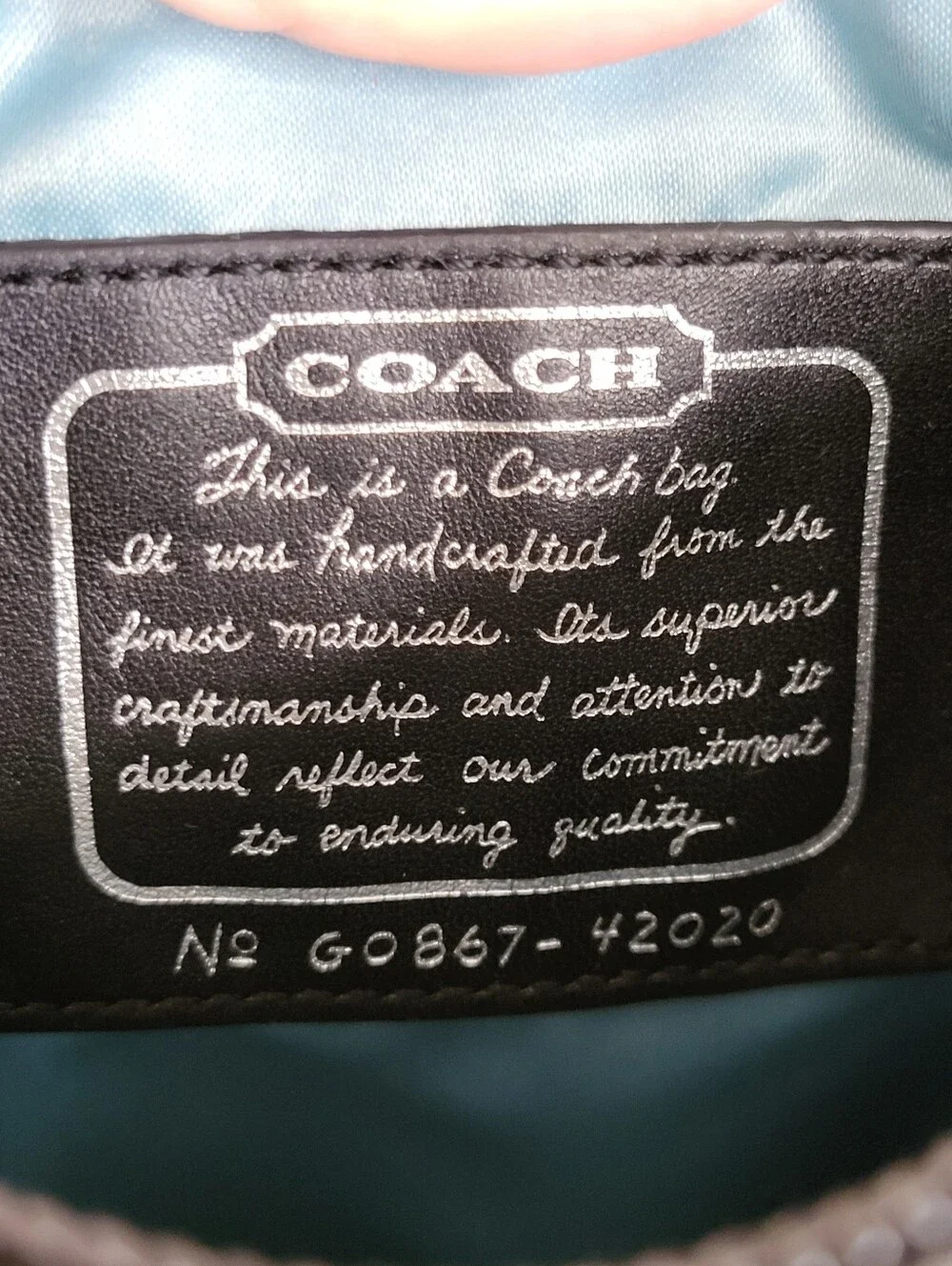 Coach Black Signature Stripe Studded Shimmer File Crossbody Bag
